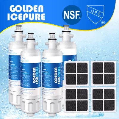 4 Pack Fit For LG LT700P LMXS27626S LMXS27626D LT120F Water Air Filter - Image 1 of 4
