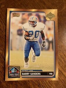 2004 Topps Hall of Fame Induction Enshrinement Class BARRY SANDERS #HOF-BS Lions