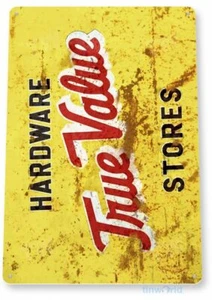 TRUE VALUE HARDWARE 11 x 8 TIN SIGN AUTO AUTOMOBILE MECHANIC ADVERTISEMENT STORE - Picture 1 of 1