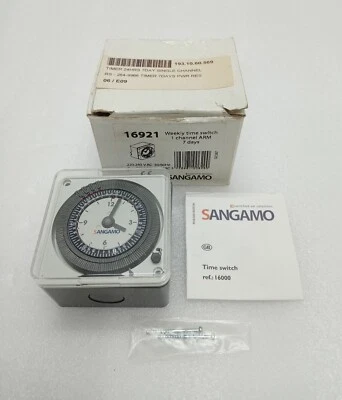 SANGAMO 16921 Minuteur RS266-9964 24HRS 7DAY Simple Canal - Photo 1/4