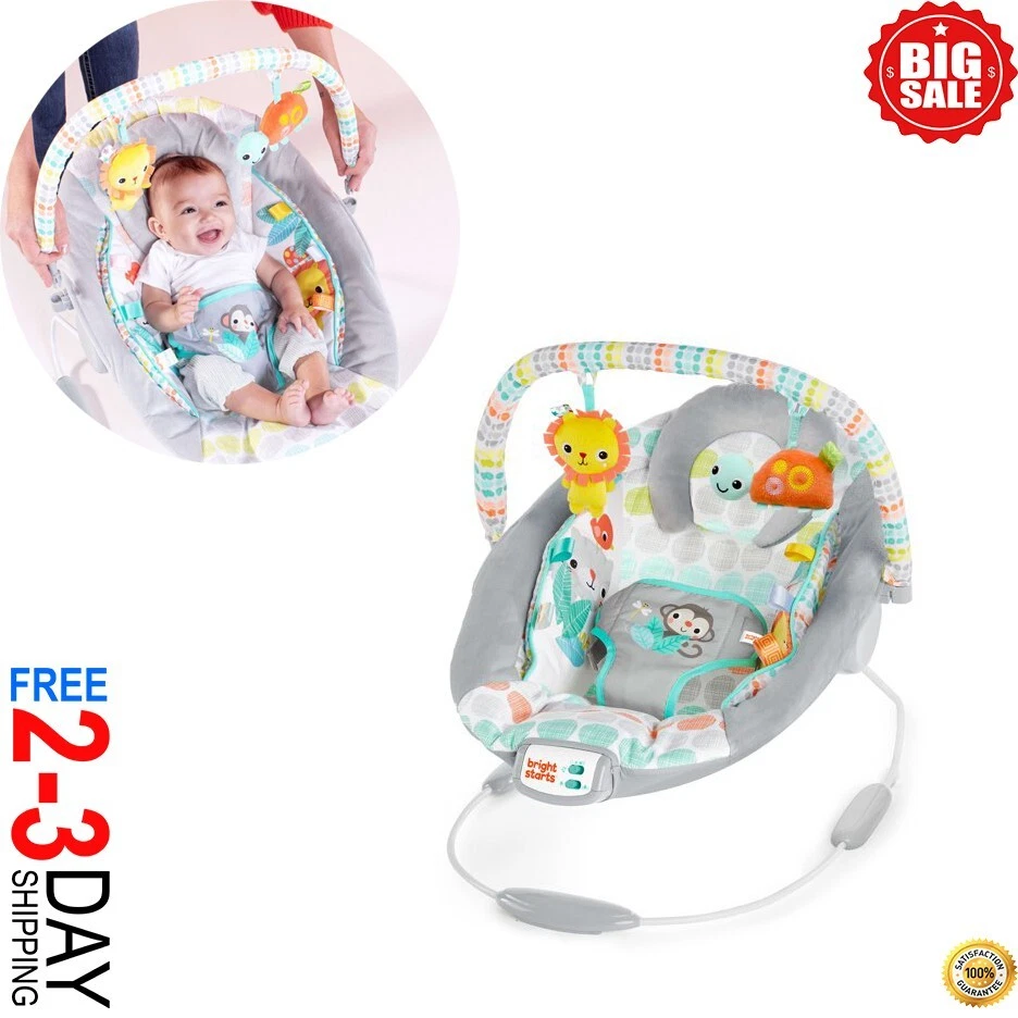 Gorila para acunar bebé vibración musical asiento basculante bebé niño pequeño silla columpio Foto 1 de 4