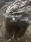 NWT Butter Soft Stretch Women's Scrub Top Large Short Sleeve Black V-Neck