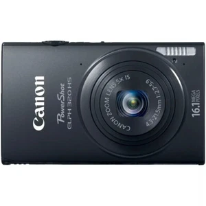 Canon IXY 420F PowerShot ELPH 320 HS IXUS 240 HS 16.1MP Digital Camera-Black - Picture 1 of 12
