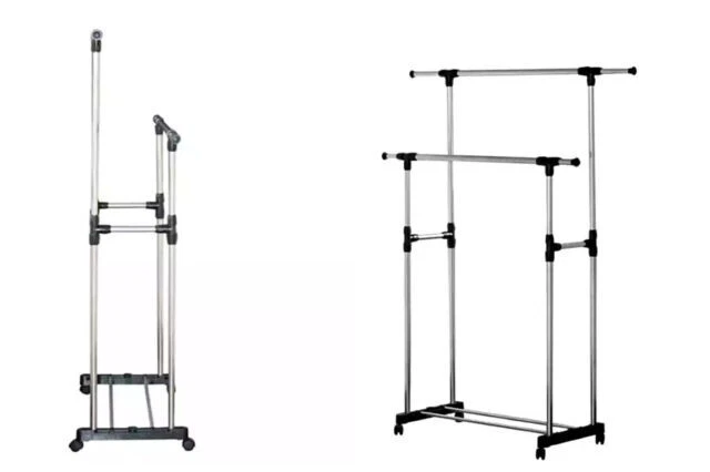 BS BES-31189 Doppio Stender Appendiabiti Regolabile