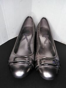 Anne Klein Sport Shoes Women's Gray Wedge Heel Pump  Slip-on Size 8M
