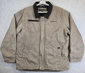 Dri Duck Rambler Jacket Men's 1X Grey Quilted Duck Canvas Heavy Utility Workwear - Picture 1 of 15