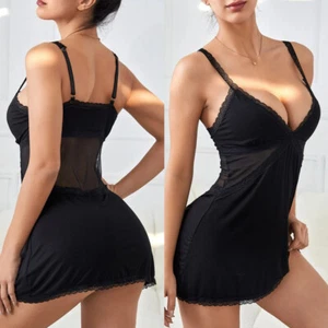 Women Sexy Lingerie Lace Cotton Dress Underwear Babydoll Nightwear Pajamas - Picture 1 of 193