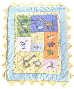 Carters JOHN LENNON IMAGINE Crib Quilt Comforter Valance Ruffle Receiving Vtg - Picture 1 of 10