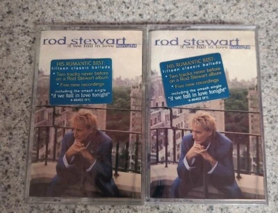 Rod Stewart - If We Fall In Love Tonight Cassette SEALED w/ Hype Sticker  - Image 1 of 4