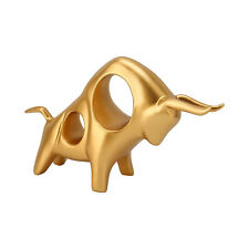Exquisite Abstract Bull Sculpture Resin Golden Fighting Bull Sculpture Ox HEE