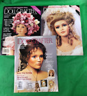 3 Lot Doll Crafter Magazine 1998, April June doll making Complete with Patterns