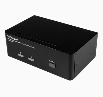 StarTech 4K Dual KVM Switch for DisplayPort Computers and Monitors C4E1E7ZG47 - Image 1 of 4