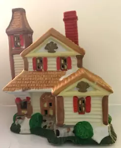 1995 Santa's Best Christmas In Vermont Village House with Red Chimney - Picture 1 of 1