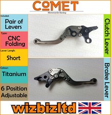 Kawasaki ZX-7RR 1991-2003 [Folding Short Titanium] [Comet Race Levers]