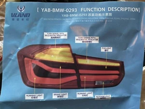 ✅BMW M3 TAIL LIGHTS - FULL SET NEW IN BOX YAB BMW 0293 - Picture 1 of 20