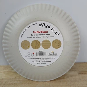 180° Degrees Melamine Busy Bees 9" Set Of Four BOGO25%OFF - Imagen 1 de 5