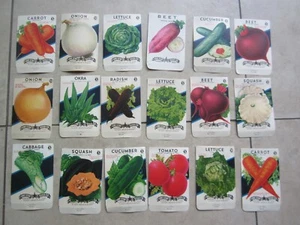 Lot of 18 Old Vintage 1940's VEGETABLE SEED PACKETS - Lone Star - TEXAS - EMPTY - Picture 1 of 3