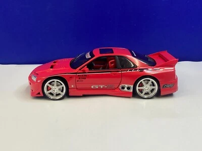 MUSCLE MACHINES 1/18 SCALE RED 2000 NISSAN SKYLINE GT-R LOOSE VERY NICE ! - Image 1 of 4