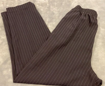 Bend Over Pinstripe Womans Dress Slacks Size 18W - Image 1 of 4