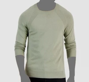 $60 Alfani Men's Green Pullover Long-Sleeve Ribbed Crew-Neck Sweater Size M - Picture 1 of 1