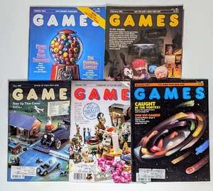 VINTAGE GAMES MAGAZINE Lot Of 5 From 1983-1984 PUZZLES CROSSWORDS TRIVIA - Picture 1 of 7
