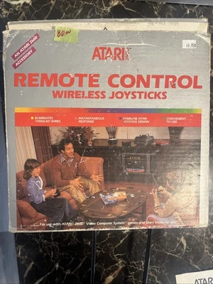 Atari 2600 Remote Control Wireless Joysticks 1983 w/ BOX + MANUAL ,WORKS - Image 1 of 4