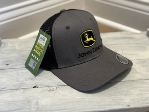 LP69110 John Deere lizenzierte Pro Style schwarz grau Kappe/Mütze ~ anthrazit - Bild 1 von 3