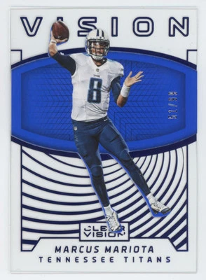 2016 Panini Clear Vision Blue 51/99 Marcus Mariota  Tennessee Titans #17 - Image 1 of 2
