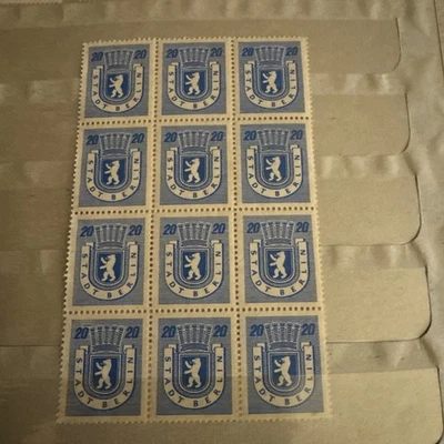 berlin brandenburg Sc 11N6,block of 15,with folder (seven stamps) MNH  s1904 - Image 1 of 4