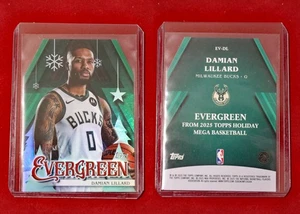 25/26 Topps Holiday Basketball Damian Lillard Evergreen Uncut Error Misprint SSP - Bild 1 von 1