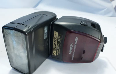 boxed Minolta Program 5400 HS Shoe Mount TTL Flash refss m14 tested working well - Image 1 of 4