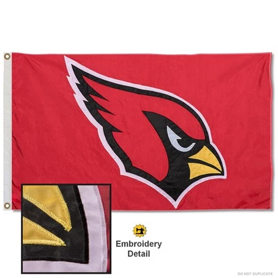 Bandera de nailon con apliques y bordados de los Arizona Cardinals Foto 1 de 4