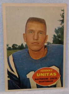 1960 Topps Johnny Unitas Football Trading Card (#1) - Picture 1 of 2