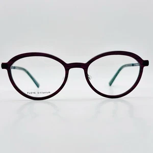 Fleye Copenhagen eyeglasses Ladies Oval Purple Black Titan Mod. Dahlia 4749 New - Picture 1 of 10