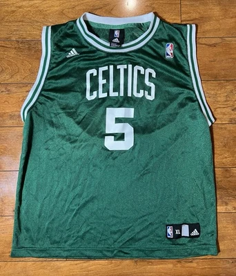 Camiseta Kevin Garnett Boston Celtics Juvenil XL Adidas NBA Baloncesto Verde Foto 1 de 4