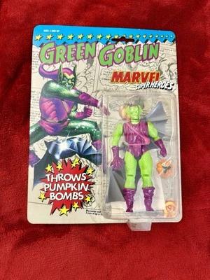 Marvel Super Heroes Series Green Goblin Toy Biz 1991 algunas tarjetas de separación Foto 1 de 4