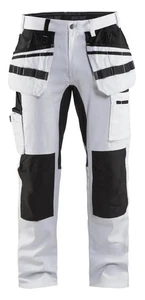 BLÅKLÄDER Malerhose 1910 Weiß/Schwarz mit Stretch-Einsätzen verschiedene Größen - Bild 1 von 2