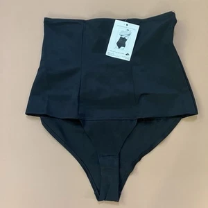 Bodyslimmers Nancy Ganz Full Brief Black 3X VTG 320 NOS Hi-waisted Belly Buster - Picture 1 of 7
