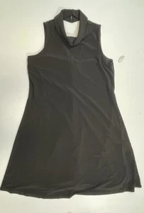 Mini Vestido Taylor Mujer Negro Sólido Elástico Sin Mangas Esmoquin Estilo Cóctel 10 - Imagen 1 de 9