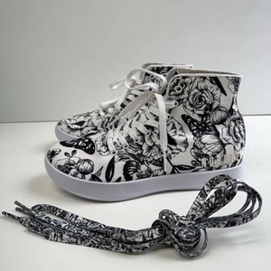Nobull High Top Sneaker Floral Schwarz Weiß Sneaker W 9 M 7,5 Lifting CrossFit - Bild 1 von 12
