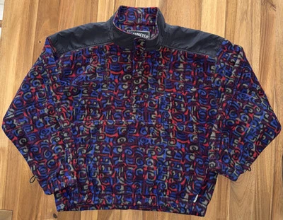 Obermeyer Snap Fleece Pullover Mens XL Abstract Aztec Southwestern Outdoor - Image 1 of 4