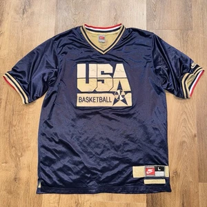 Nike Charles Barkley USA Jersey Dream Team 1992 Olympics Warm Up Shirt Vtg Large - Picture 1 of 19