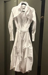 Samuel Dong Women’s Long White Coat - Picture 1 of 5