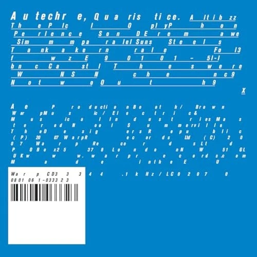 AUTECHRE - QUARISTICE - New Vinyl Record 12 RECORD - W1398z - Image 1 of 1