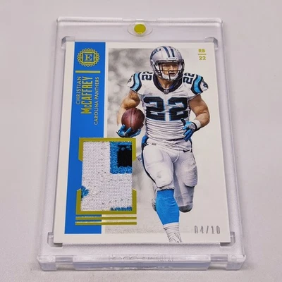 2017 Panini Encased Rookie Patch Gold CHRISTIAN McCAFFREY /10!! - Image 1 of 2