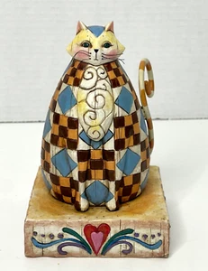 NEW Enesco Heartwood Creek Jim Shore Cat ABIGAIL Patchwork Kitty 114419 2003 - Picture 1 of 2