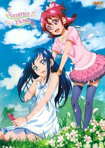 poster promo Doki Doki Pretty Cure Precure anime Aida Mana Hishikawa Rikka - Foto 1 di 2
