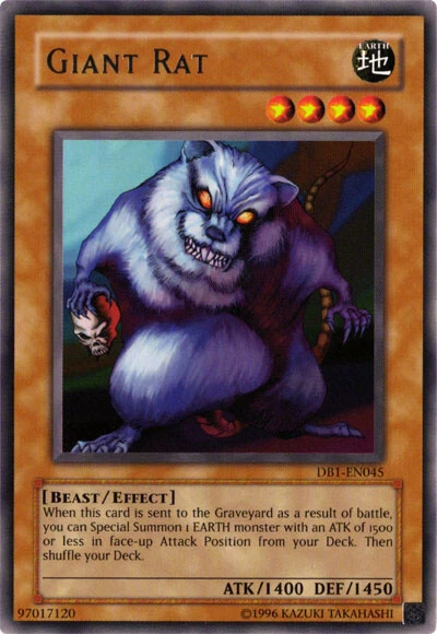 Giant Rat DB1-EN045 Rare Mint Dark Beginning 1 YuGiOh - Image 1 of 1