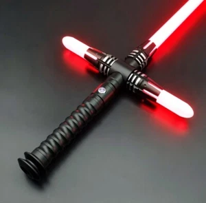 Kylo Ren RGB Lightsaber With Cross Guard Blades Durable And Robust For Dueling  - Picture 1 of 11