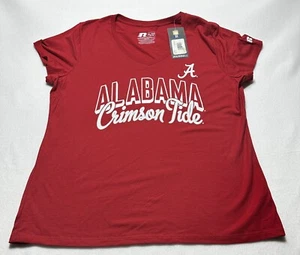 Alabama Crimson Tide Russell Red V-Neck Top Shirt Women's XL Extra Large NWT New - Picture 1 of 9